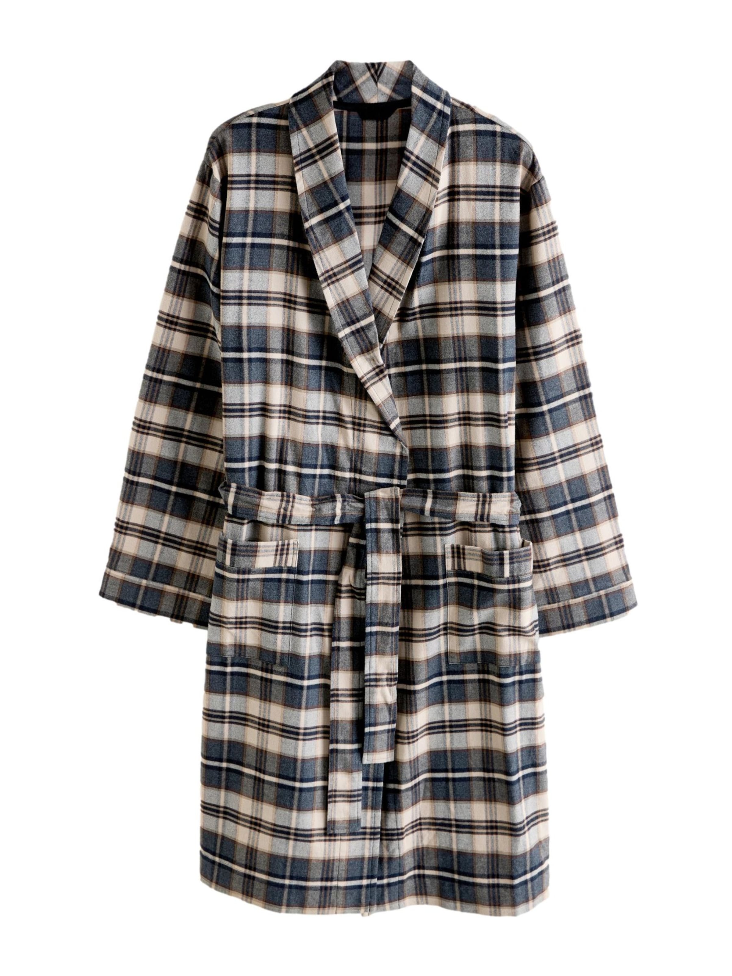 Peignoir long Next en gris : devant