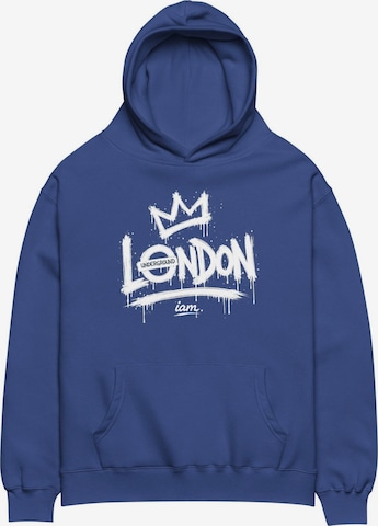 iam. Sweatshirt in Blue: front