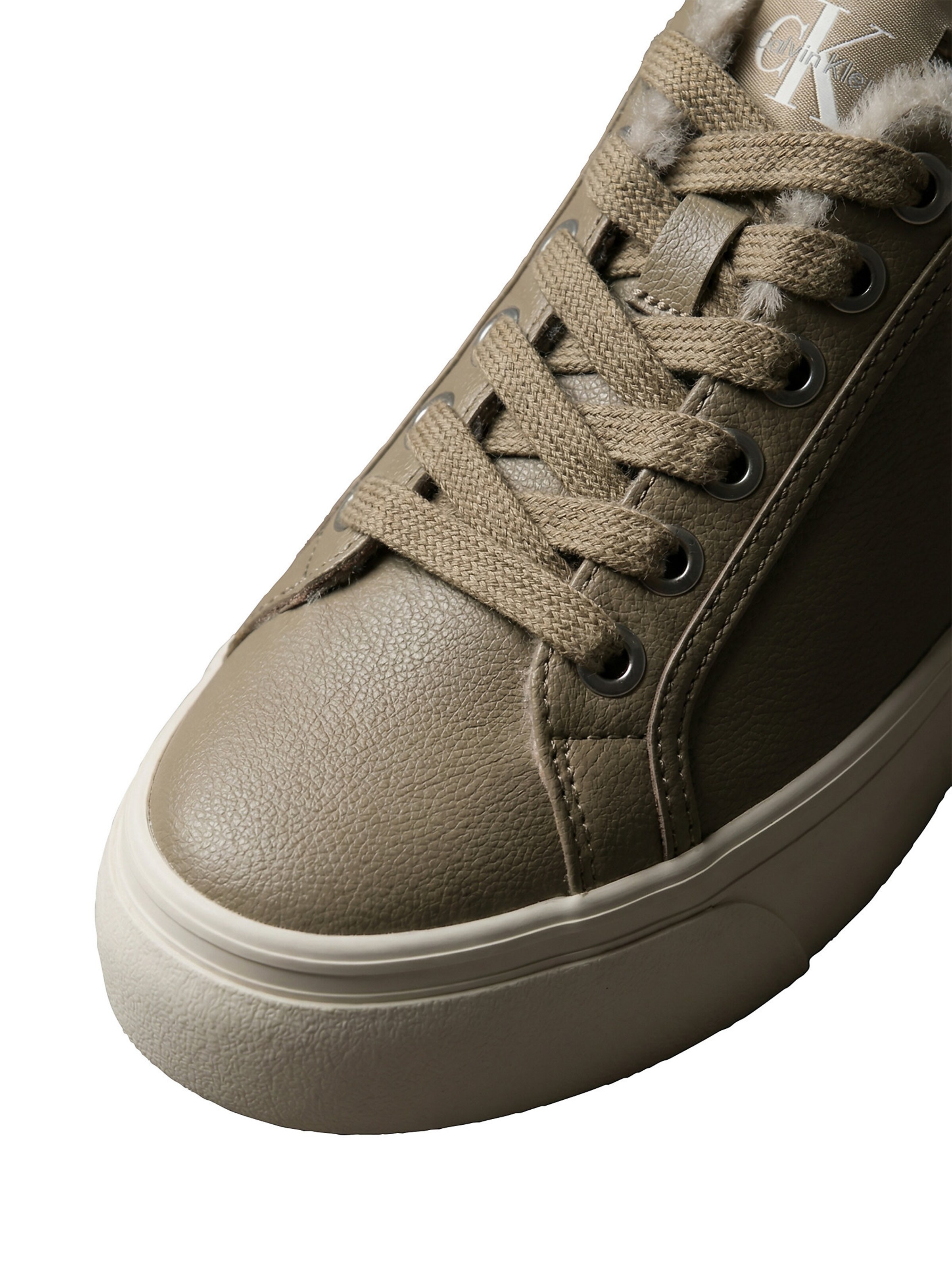 Calvin Klein Regular Platform trainers in Brown