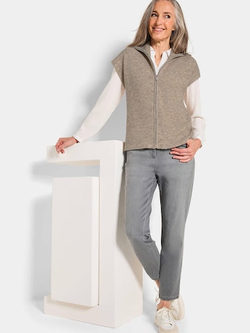 Goldner Gebreide bodywarmer in Beige