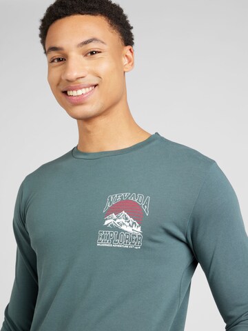 Key Largo Sweatshirt 'NEVADA ADVENTURE' in Green