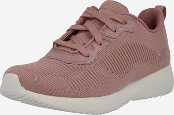 Baskets basses 'Bobs Squad' SKECHERS en rose : devant