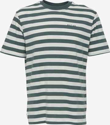 mazine T-Shirt ' Driggs Striped T ' in Blau: predná strana