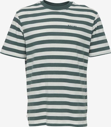 mazine Shirt ' Driggs Striped T ' in Blue: front