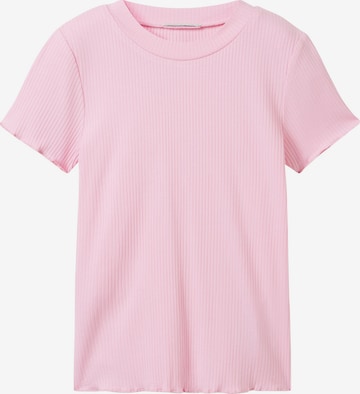 T-Shirt TOM TAILOR en rose : devant