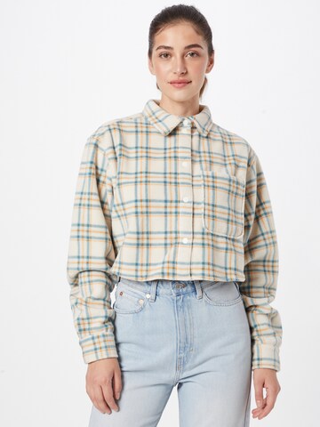 WEEKDAY Blouse in Wit: voorkant