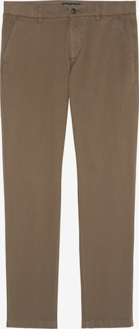 Marc O'Polo Tapered Chino 'Osby' in Bruin: voorkant