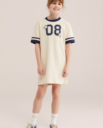 WE Fashion Obleka | bež barva