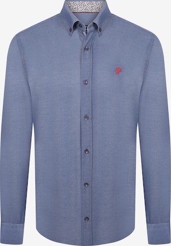 DENIM CULTURE Regular fit Button Up Shirt 'Cyrus' in Blue: front