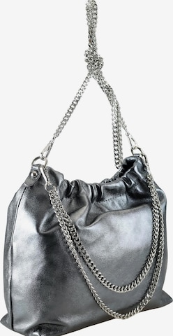 COLLEZIONE ALESSANDRO Crossbody Bag 'Chicca' in Silver: front