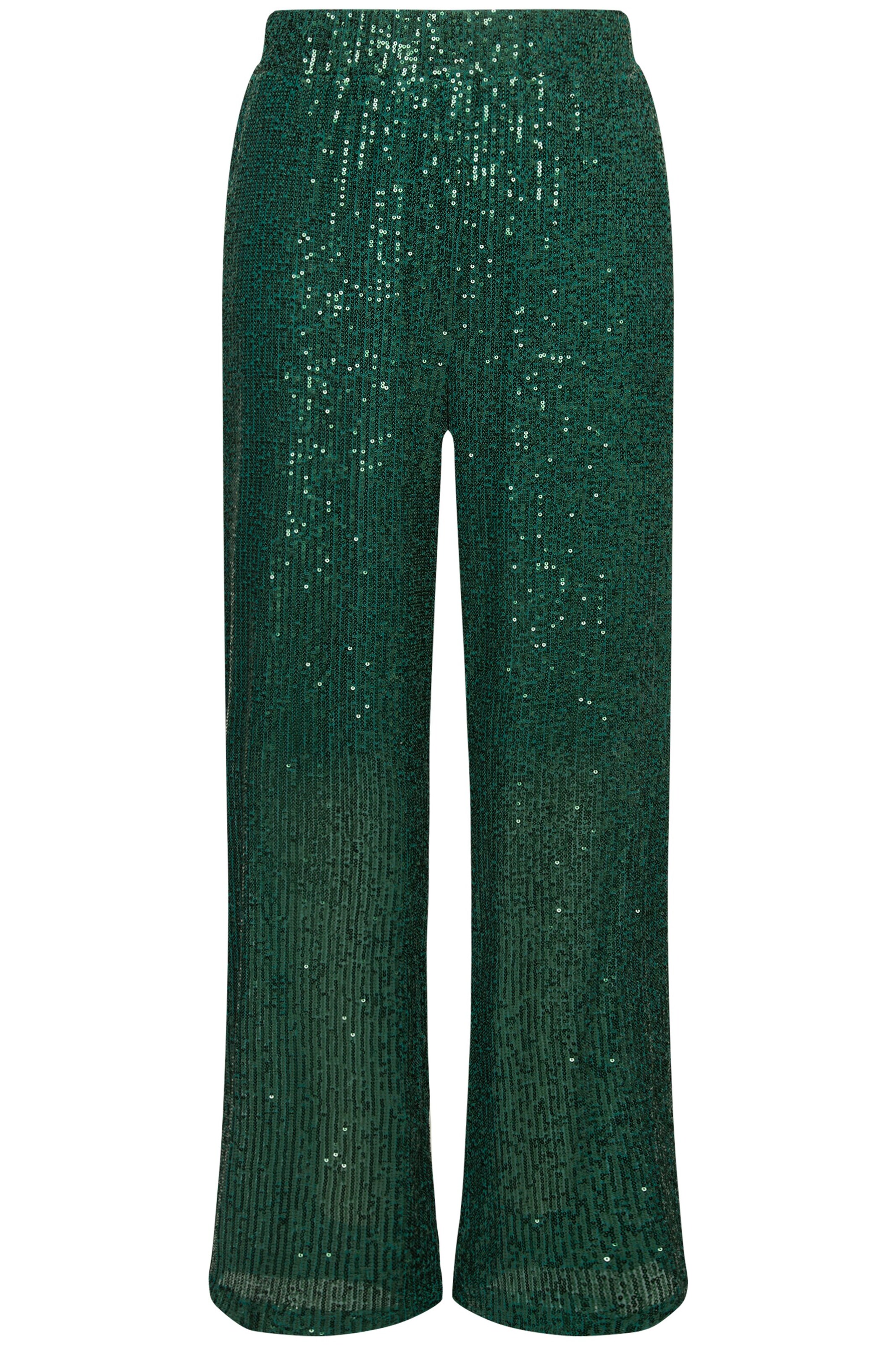 Ulla Popken Regular Hose in Grün: Vorderseite