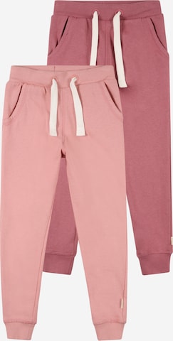 MINYMO Tapered Bukser i pink: forside