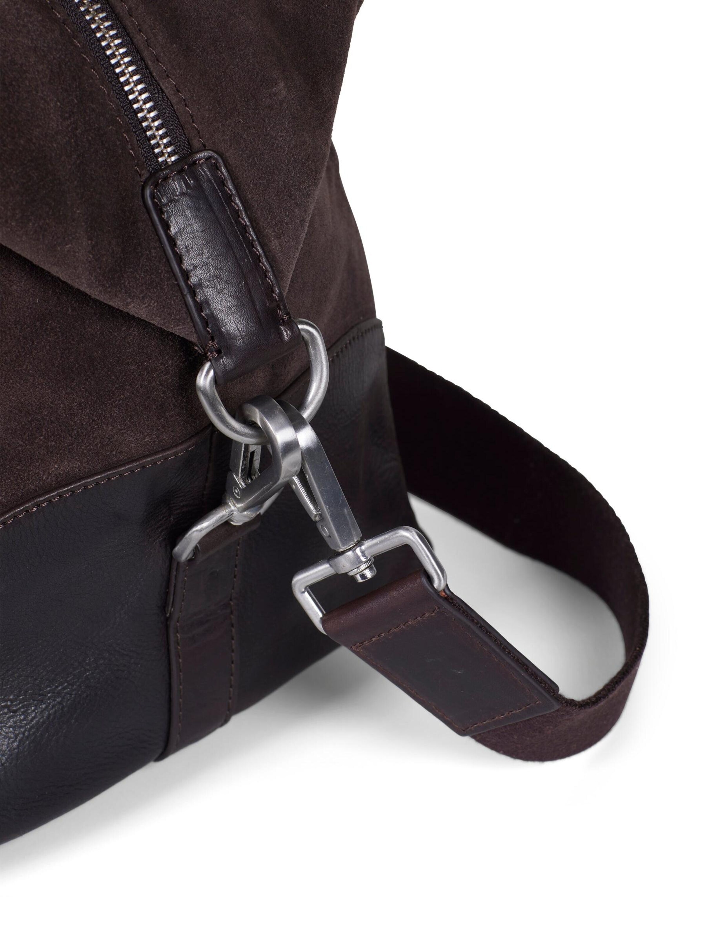 Sac week-end 'Weekend Bag Steven Suede Chocolate Brown' Howard London en marron