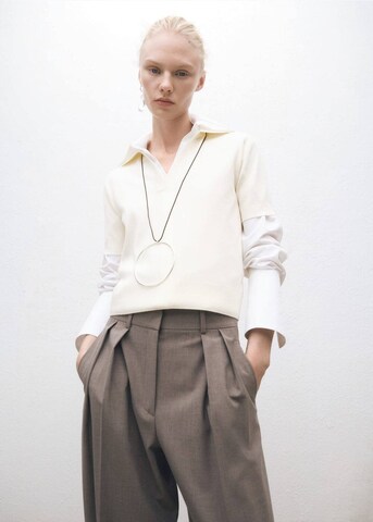 MANGO Sweater 'Kako' in Beige: front