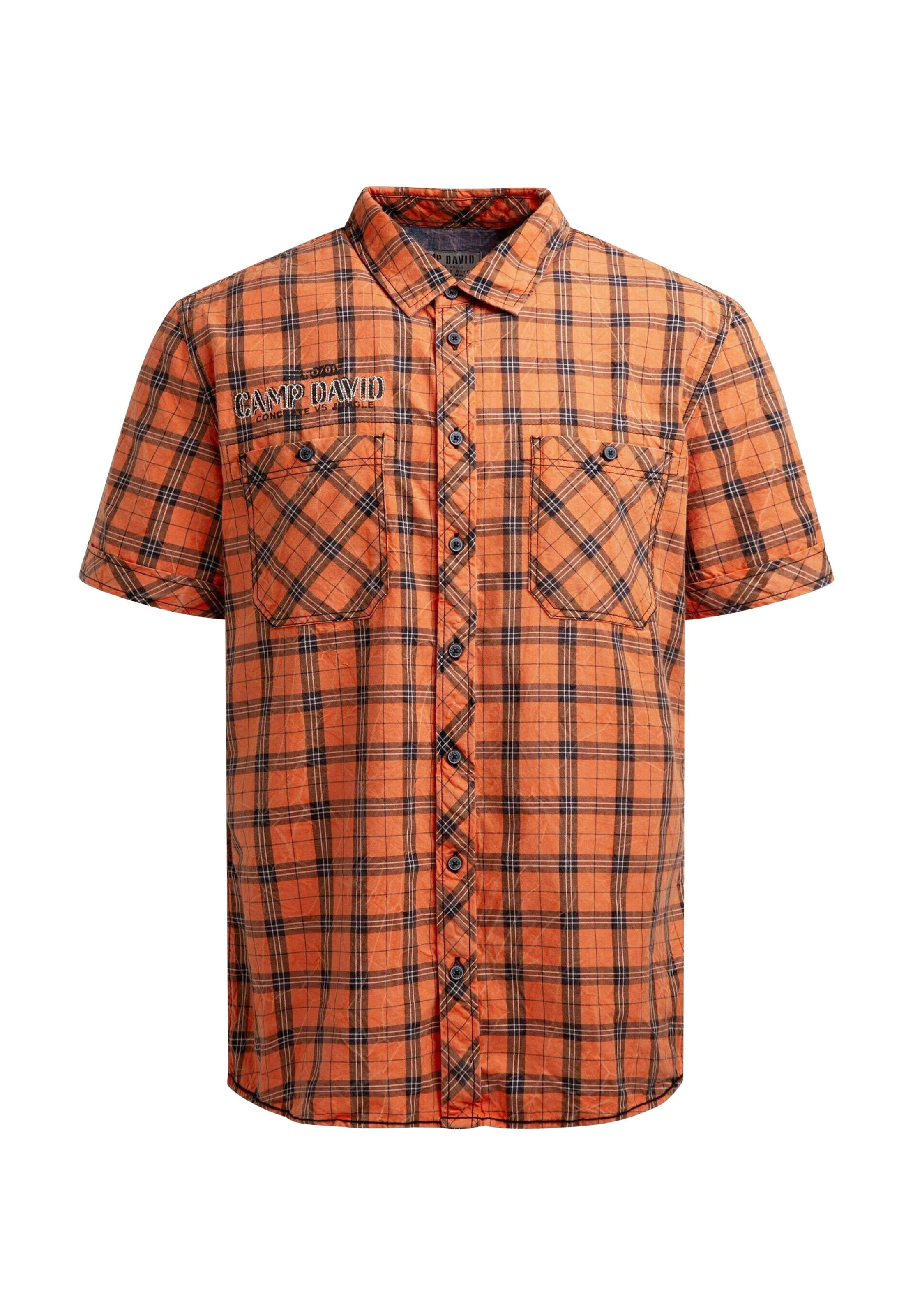 Regular fit Camicia di CAMP DAVID in arancione: frontale