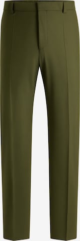HUGO Pleated Pants 'Teagan' in Green: front