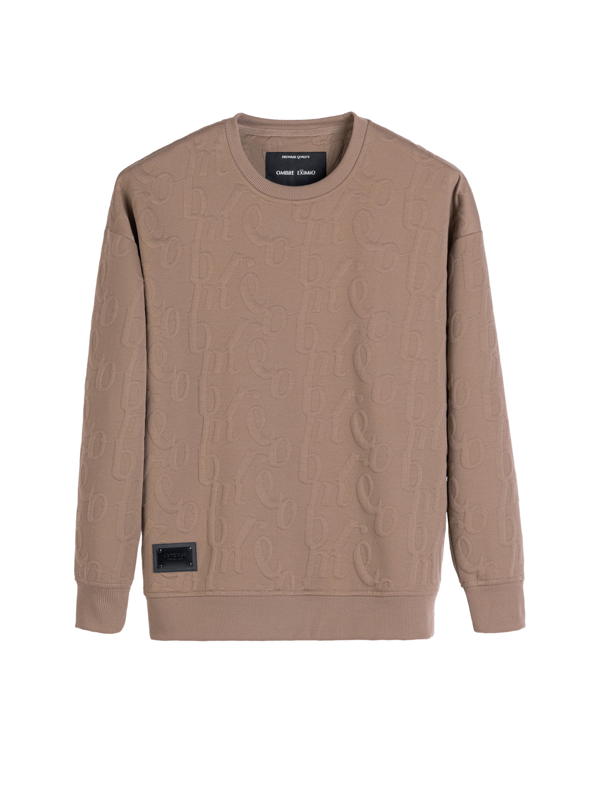 Ombre Sweatshirt in Beige: front