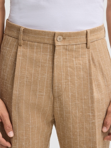 STRELLSON Regular Trousers 'Tomeo' in Brown