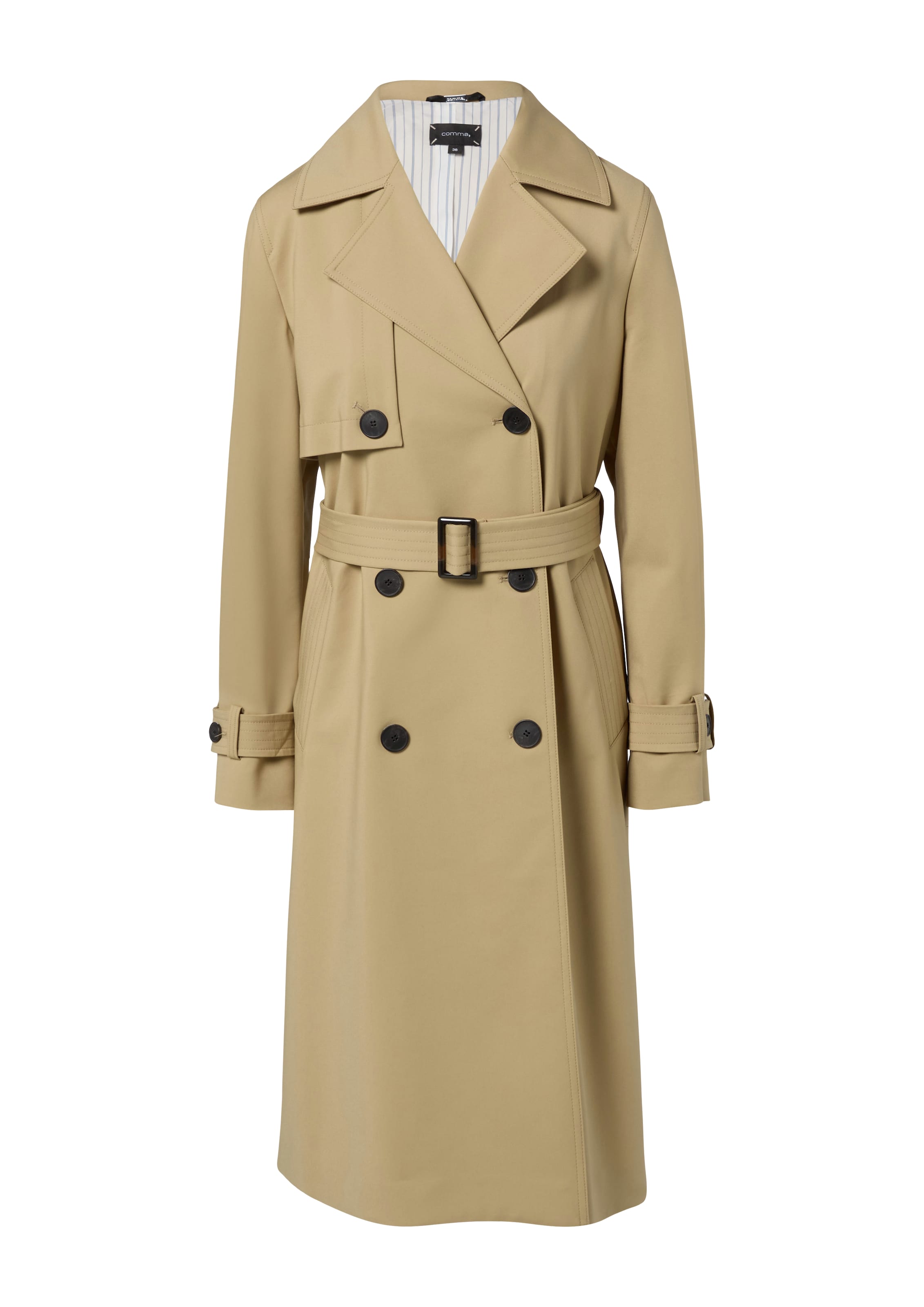 Manteau mi-saison COMMA en beige : devant