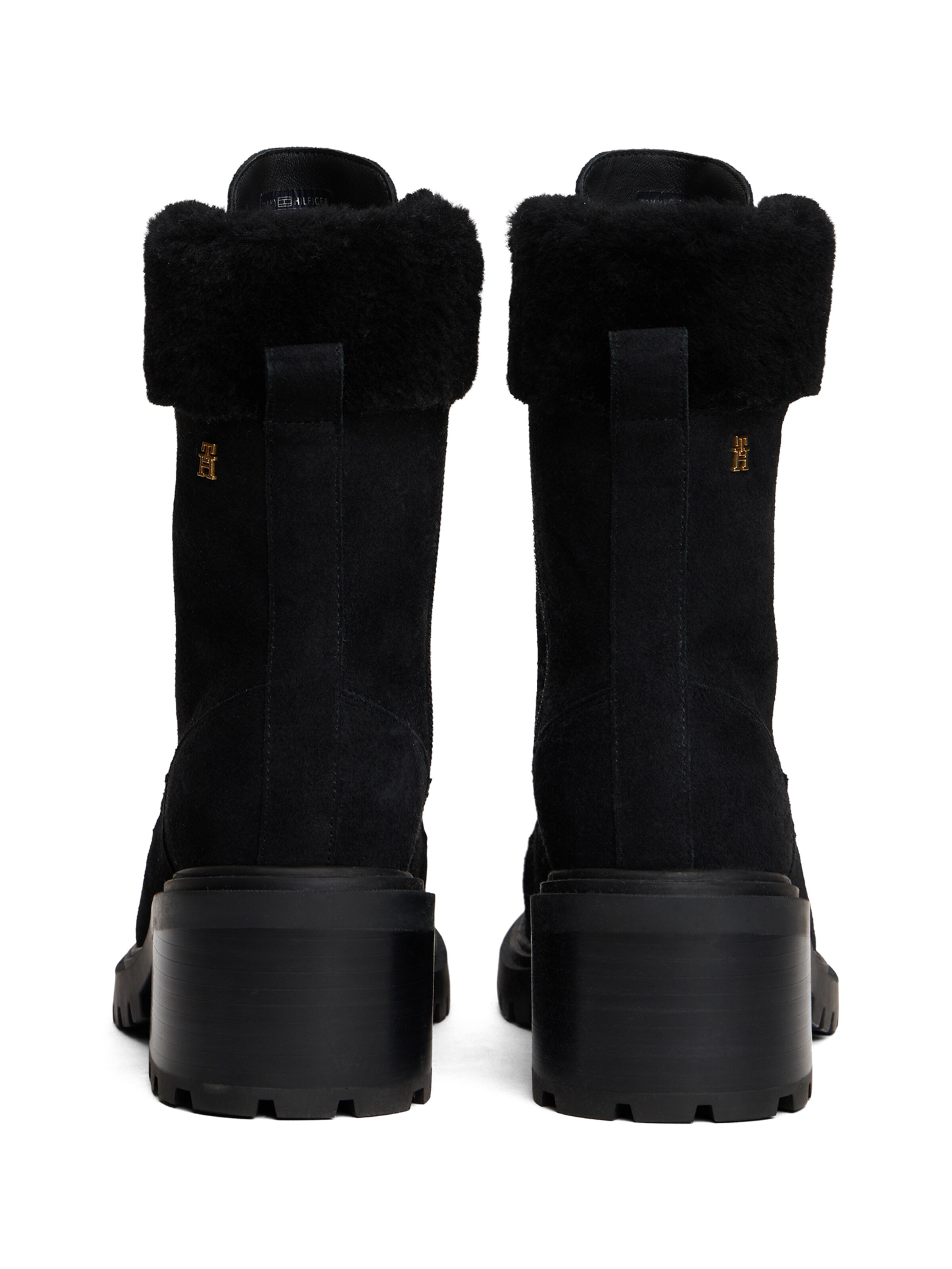 TOMMY HILFIGER - Botim com fivela em preto