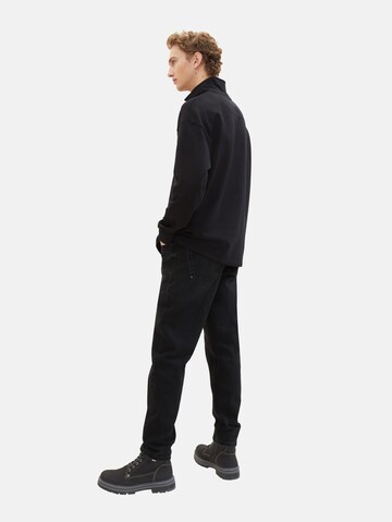 TOM TAILOR DENIM Loosefit Jeans i sort