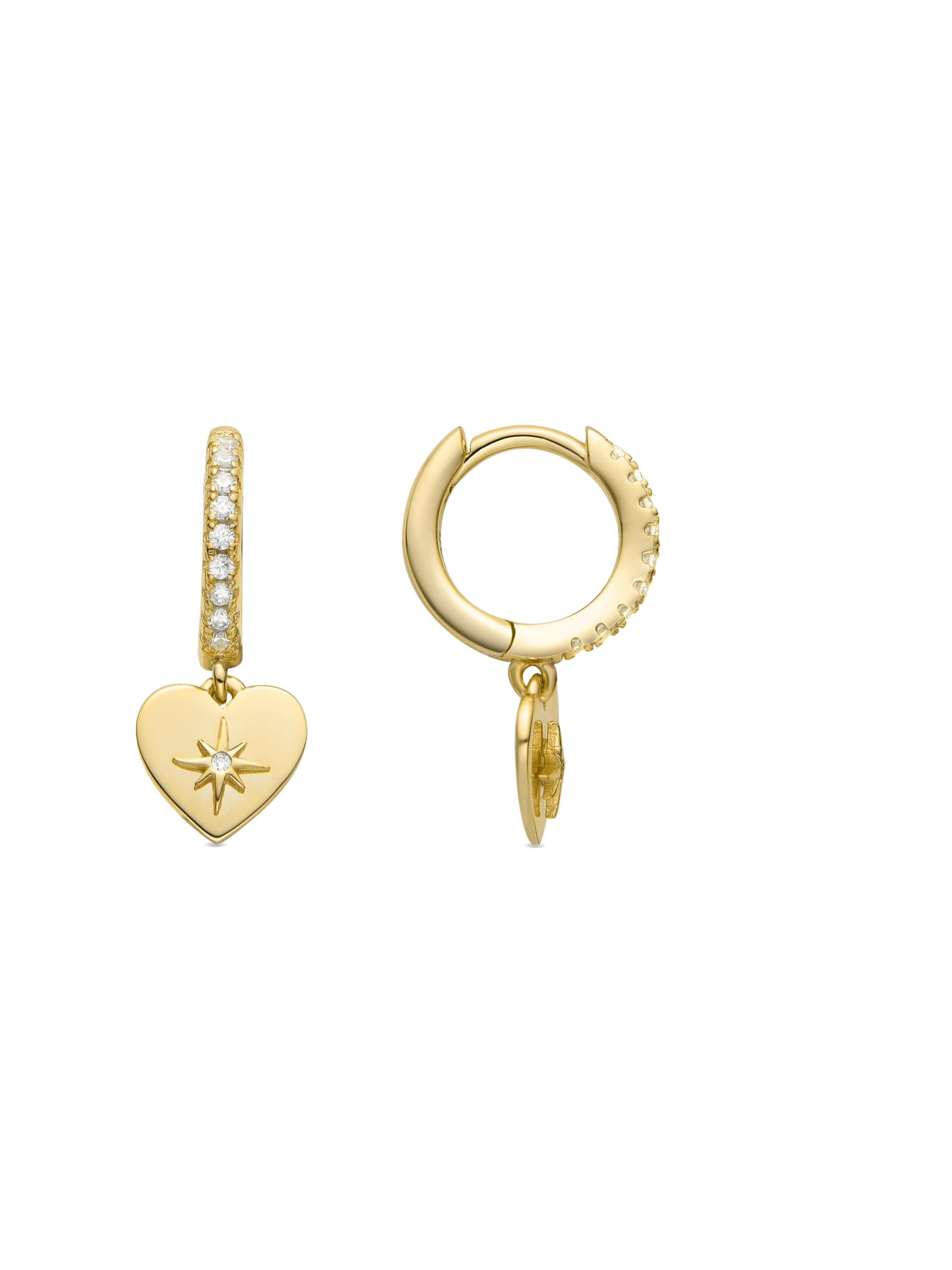 Luxenter Ohrringe 'SAITA'‌‌‌‌‌‌‌‌‌ in weiß, Produktansicht