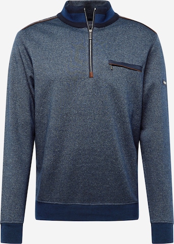 bugatti Sweatshirt in Blauw: voorkant