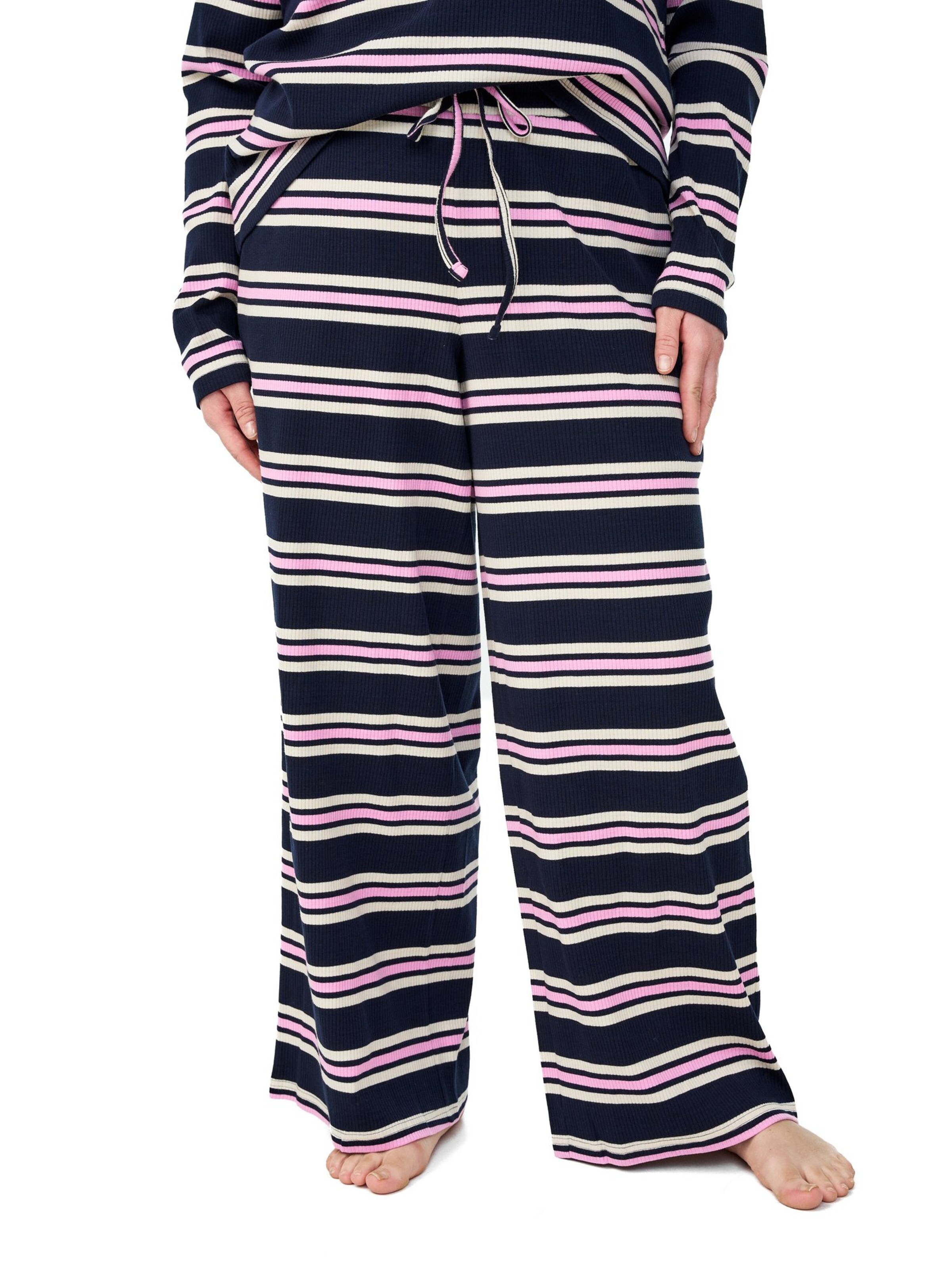 Zizzi Пижамные штаны 'Mellie' в Синий: спереди