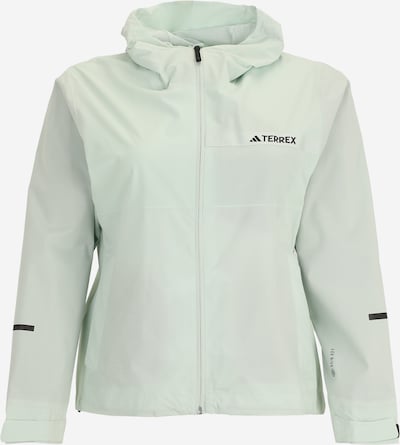 ADIDAS TERREX Outdoor jakna u siva / pastelno zelena / crna, Pregled proizvoda