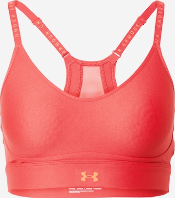 UNDER ARMOUR Bustier Urheilurintaliivit 'Infinity' värissä punainen: edessä