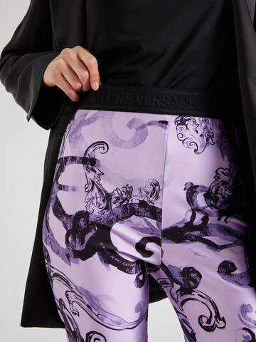 Versace Jeans Couture Skinny Leggings in Purple