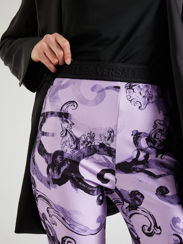 Skinny Leggings Versace Jeans Couture en violet