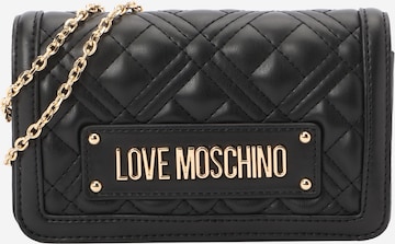 Love Moschino Чанта с презрамки 'Quilted' в черно: отпред