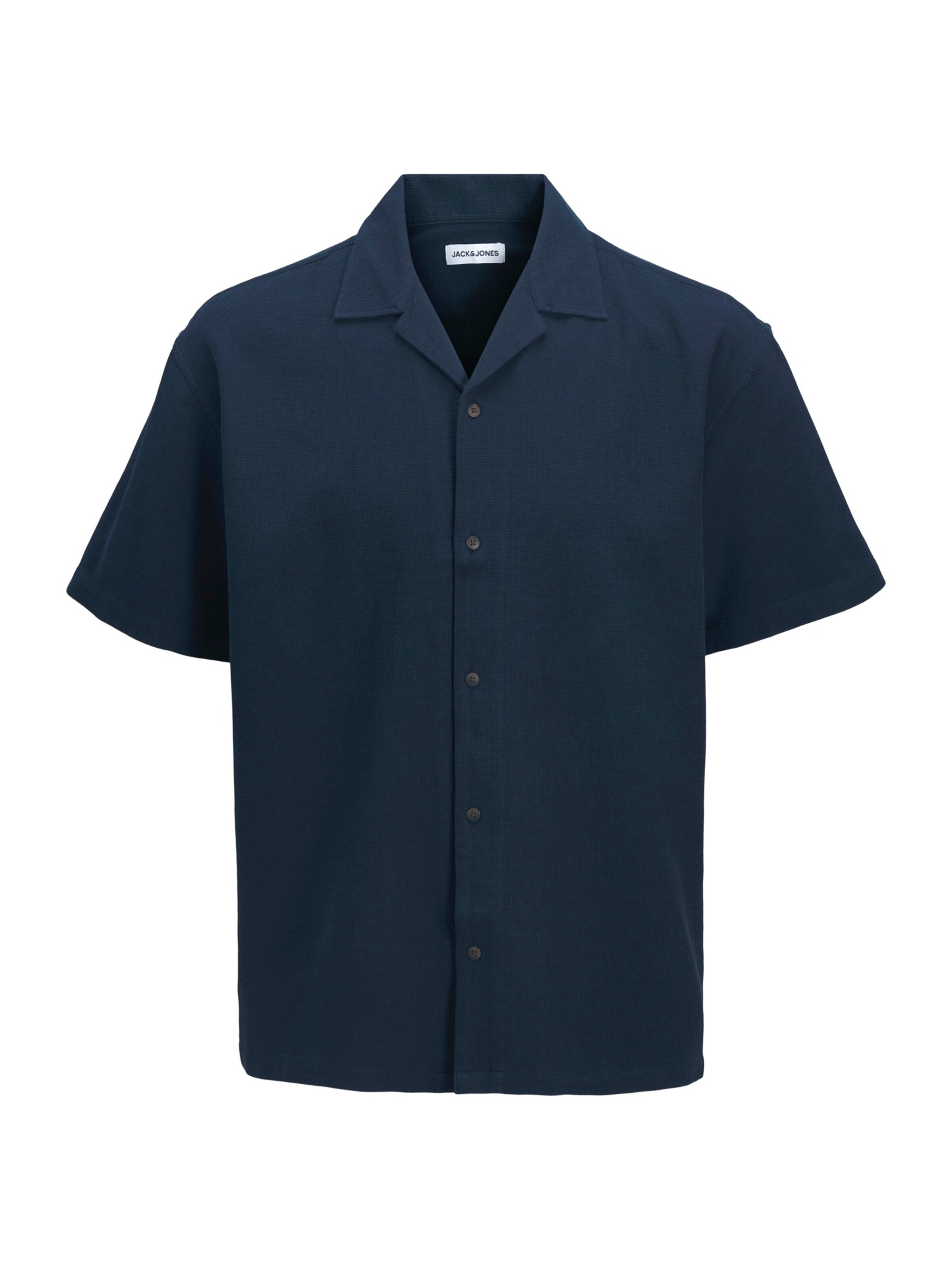 Jack & Jones Plus - Regular Fit Camisa 'JJGLOBAL' em azul: frente