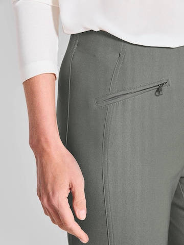 Goldner Slim fit Pants 'LOUISA' in Green