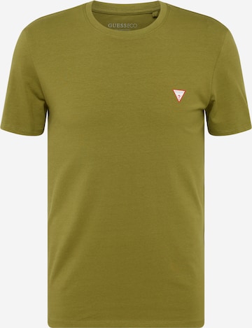 T-Shirt GUESS en vert : devant