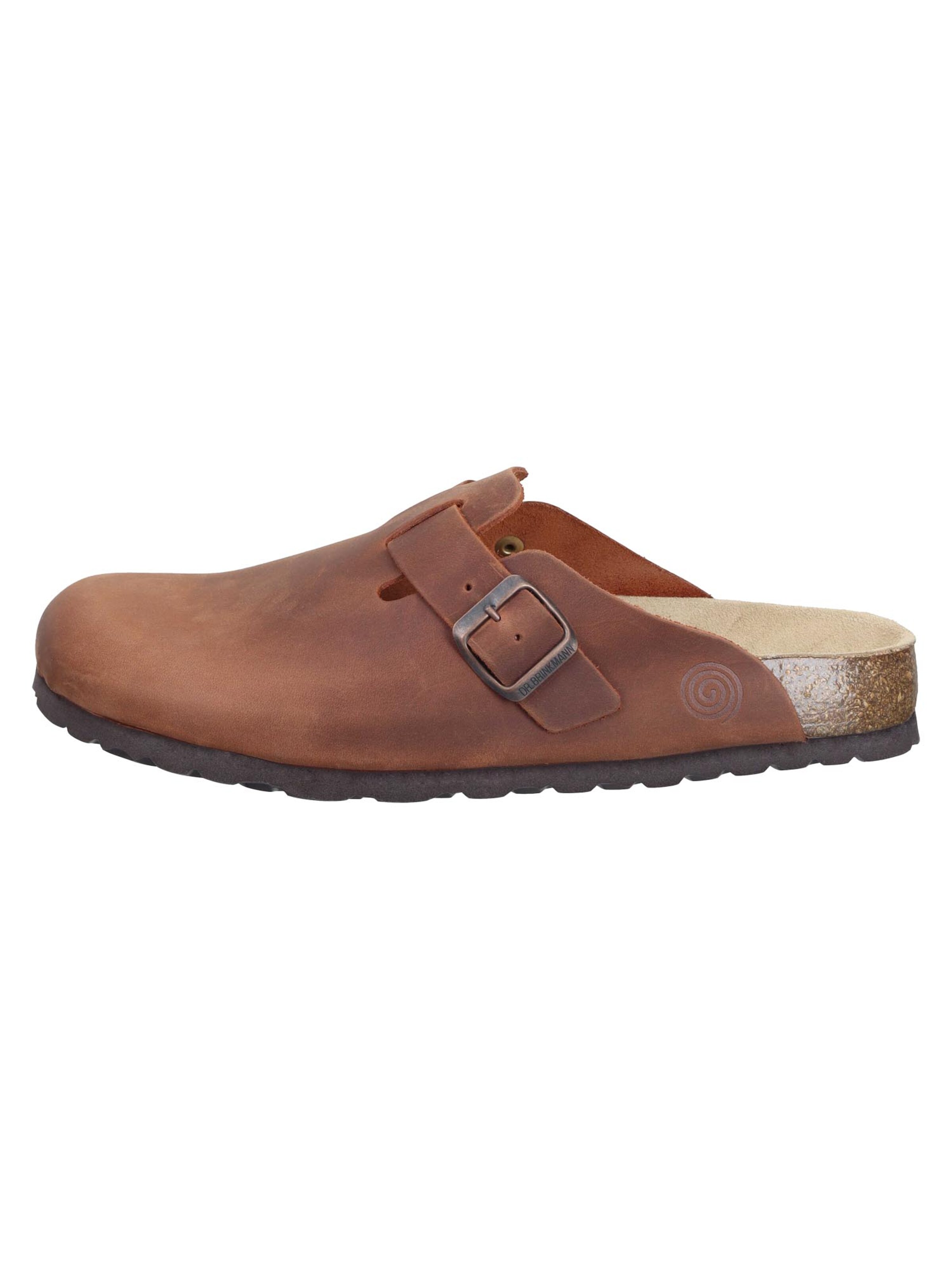 DR. BRINKMANN Clogs 'Nerpio' in Bruin: voorkant