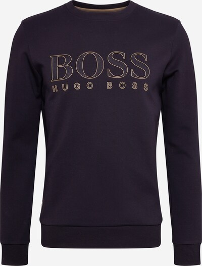 BOSS ATHLEISURE Sweat-shirt 'Salbo Iconic' en sable / noir, Vue avec produit