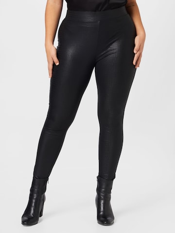 ONLY Carmakoma Skinny Leggings 'SANIRA' in Black: front