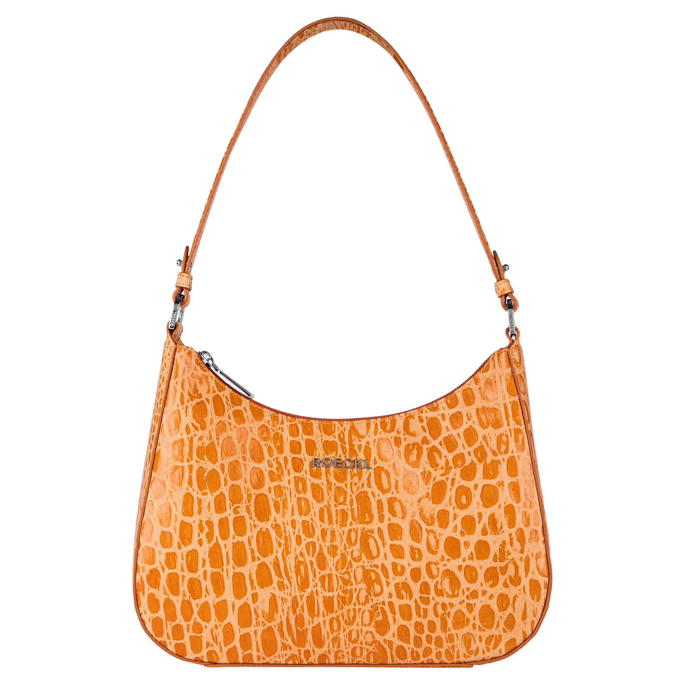 Borsa a spalla 'CLEO SCHULTERTASCHE CROCO SMALL' di Roeckl in arancione: frontale