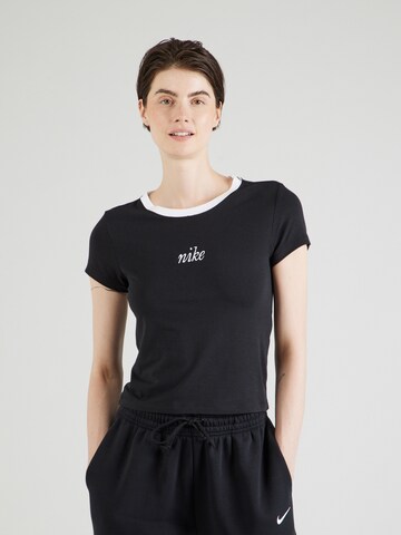 Nike Sportswear Μπλουζάκι σε μαύρο: μπροστά
