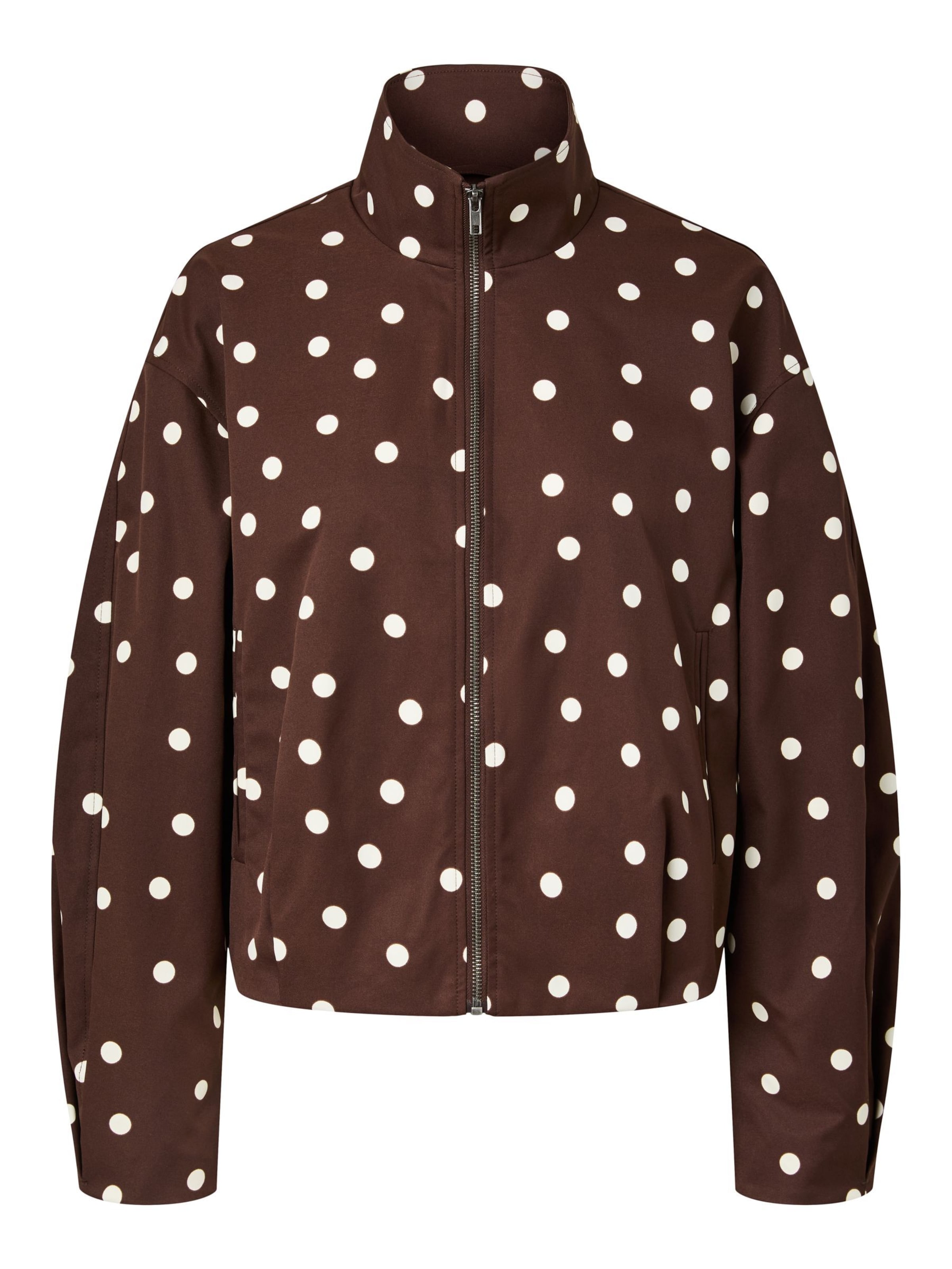 PIECES Between-Season Jacket 'PCElisabeth' in Brown: front