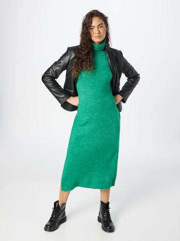 PIECES فستان مُحاك 'JULIANA' بلون أخضر