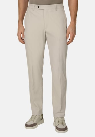 Coupe slim Pantalon Boggi Milano en beige : devant