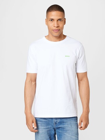 T-Shirt 'Tee' BOSS en blanc : devant