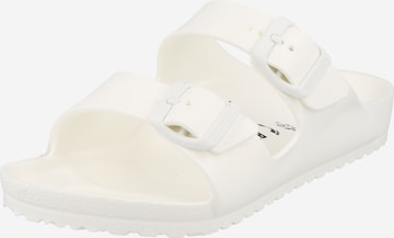 BIRKENSTOCK - Sandalias 'Arizona' en blanco: frente