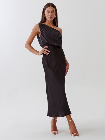 Robe 'PHOENIX' Tussah en noir : devant