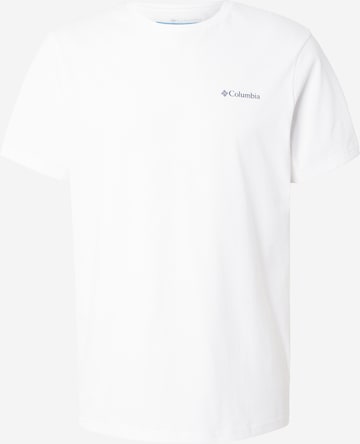 COLUMBIA Toiminnallinen paita värissä valkoinen: etupuoli