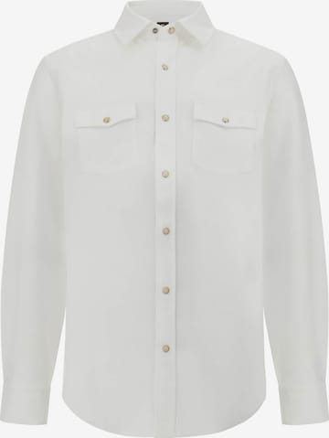 Boggi Milano Средняя посадка Рубашка в Белый: спереди