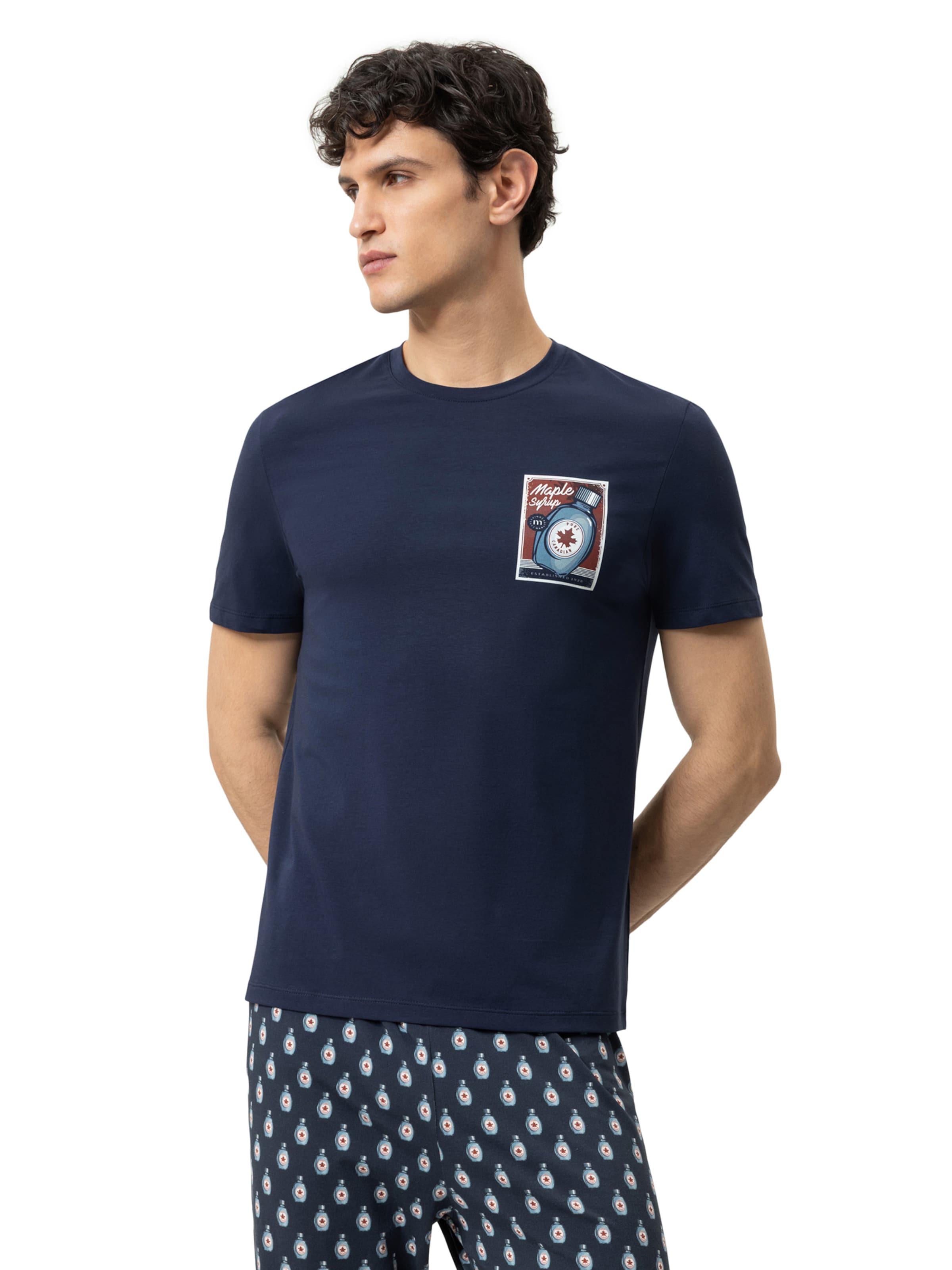 T-Shirt 'Pancake Proof ' Mey en bleu : devant